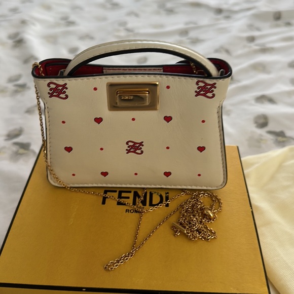 Fendi Charm/ Peekaboo/ Lamb Leather - Picture 3 of 3